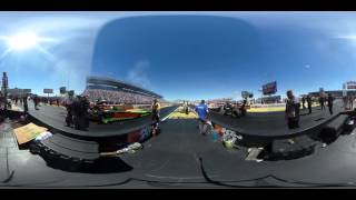 360Degree look at an NHRA Top Fuel Dragster launch at 300mph [upl. by Nade]