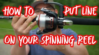 How to Put Line On A Spinning Reel STEPBYSTEP GUIDE  How To Spool A Spinning Reel [upl. by Boru]