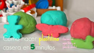 PLASTILINA CASERA en 5 minutos SIN COCCIÓN Biodegradable  Trucos de Familia [upl. by Eisteb126]