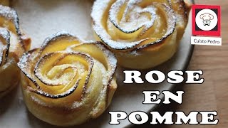 Pomme rose feuilletee  La recette facile [upl. by Ennaeel]