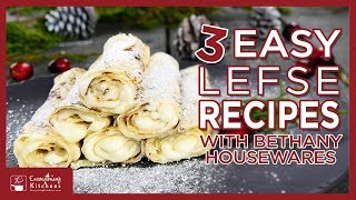 3 Easy Lefse Recipes amp Filling Ideas  How to Make Lefse [upl. by Tiedeman]