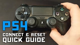 How to Reset amp Connect PS4 Controller to PC amp PS4 🎮 Quick Guide [upl. by Nolte147]