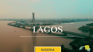 Lagos  Nigeria  Drone amp Aerial View Victoria Island and Lekki 2021  Video 4K  City Tour [upl. by Vachell485]