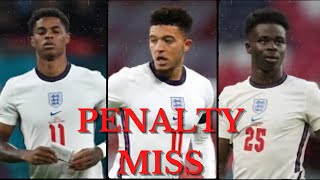 MISSED ENGLAND PENALTIES  Marcus Rashford Jadon Sancho amp Bukayo Saka [upl. by Lothair]