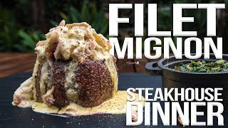 Perfect Filet Mignon Steakhouse Dinner  SAM THE COOKING GUY 4K [upl. by Margetts990]