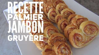 Palmiers feuilletés jambon gruyère [upl. by Lhamaj]