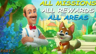 Gardenscapes  All Missions  All Rewards  All Areas Unlocked Part 2  0  Endless [upl. by Kipton356]