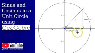 Sinus and Cosinus in a Unit Circle using Geogebra [upl. by Alanson]