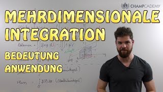 Mehrdimensionale Integration  Bedeutung  Anwendung [upl. by Aara]