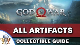 God of War  All 45 Artifacts Collectibles Locations  Curator Trophy Guide [upl. by Sayed]