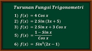 Turunan fungsi trigonometri [upl. by Nagaem]