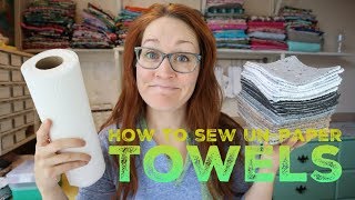 How to sew Unpaper Towels with Billettes Baubles [upl. by Moorish]