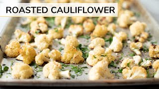 ROASTED CAULIFLOWER RECIPE  how to roast cauliflower [upl. by Drarig]