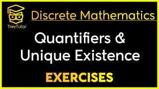 Discrete Mathematics Unique Quantifier Examples [upl. by Noremmac]