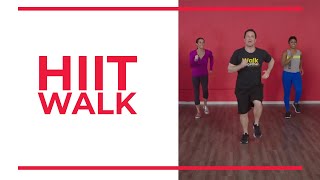 HIIT Walk  Walk At Home [upl. by Eyahsal]