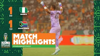 HIGHLIGHTS  Nigeria 🆚 South Africa  TotalEnergiesAFCON2023  Semi Finals [upl. by Aramahs]