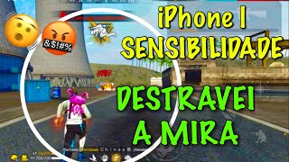 SENSIBILIDADE ATUALIZADA  A melhor sensi Free fire  iPhone 11  iPhone XR 📱 [upl. by Rezeile]