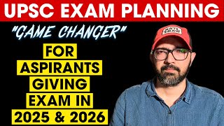 UPSC Exam Planning For 2025 amp 2026 [upl. by Wendelina]