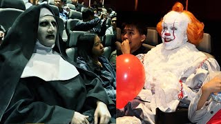 FUNNIEST Scare Pranks COMPILATION  Pennywise VS Valak Whos Scarier [upl. by Nonrev574]