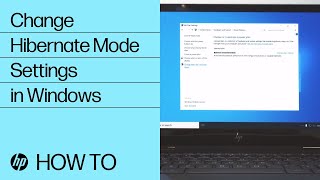 Change Hibernate Mode Settings in Windows  HP Computers  HP Support [upl. by Atsed]