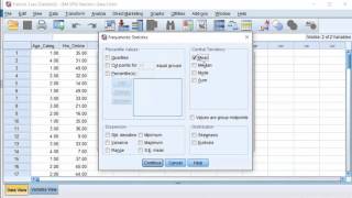 SPSS  Mean Median Mode Standard Deviation amp Range [upl. by Bopp]