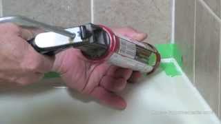 How To Remove And Apply Silicone To A Bathtub [upl. by Clere]