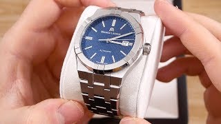 Maurice LaCroix Aikon Automatic Blue  Unboxing amp First Impressions [upl. by Ahael]