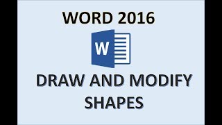 Word 2016  Draw Shapes  How to Write and Use Drawing in MS 365 Microsoft  Shape Text Box Tutorial [upl. by Yelrac]