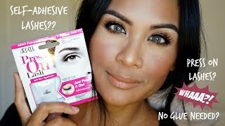 ARDELL PRESS ON LASHES  SELF ADHESIVE EYELASHES  NO GLUE [upl. by Kaden257]