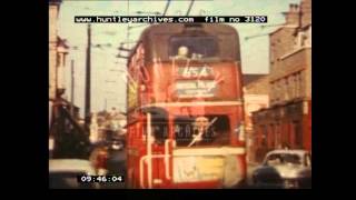 Trolleybuses 1950s  Film 3120 [upl. by Inasah53]