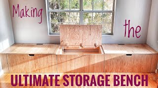 Making the Ultimate Storage Bench for our front room [upl. by Risan]