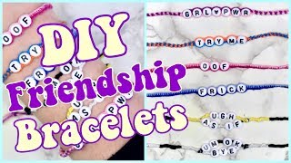 How to Make 3 EASY Friendship Bracelets VSCO inspired adjustable [upl. by Howard366]