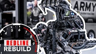 11000hp HEMI V8 engine timelapse DSR’s US Army NHRA Top Fuel dragster  Redline Rebuild S2E3 [upl. by Kravits]