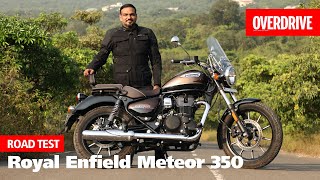 Royal Enfield Meteor 350 road test review  promises more than just a new cruiser  OVERDRIVE [upl. by Selbbep]