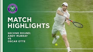 Andy Murray vs Oscar Otte  Second Round Highlights  Wimbledon 2021 [upl. by Nawoj]