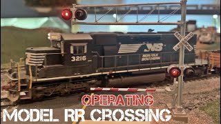 How To Install an Operating Model RR Crossing [upl. by Avihs832]