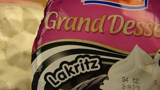 Ehrmann  Grand Dessert Lakritz Liquorice [upl. by Burkle]