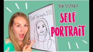 How To Draw A Self Portrait For Kids [upl. by Helas]