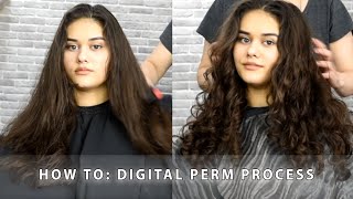 DIGITAL PERM PROCESS HOW TO [upl. by Inalej]