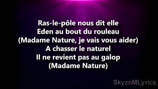 Aldebert  Madame Nature ParolesLyrics [upl. by Nahraf]