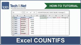 How to use the COUNTIFS function in Excel [upl. by Primalia274]