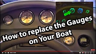 How to Replace the Gauges in your boat [upl. by Kussell]