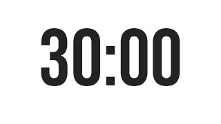 30 MINUTE TIMER  COUNTDOWN TIMER MINIMAL [upl. by Ididn]