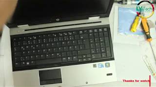 HP EliteBook 8540p How to clean CPU amp Heatsink FullHD [upl. by Yvan]