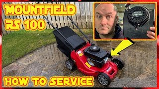 Mountfield RS 100 Petrol Lawnmower Service HP414 [upl. by Lentha]