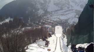 Helmet camera WORLD RECORD SKI JUMP Jurij Tepes Planica 2013 [upl. by Ffirahs]