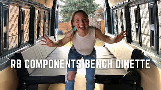 Mercedes Sprinter RB Components Bench Dinette amp Bed Set Install [upl. by Hennebery794]