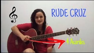 RUDE CRUZ  4 ACORDES  SIMPLIFICADA 🎸😲 [upl. by Aytida]