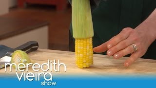 The Easiest Way To Shuck Corn  The Meredith Vieria Show [upl. by Nylatsyrc]