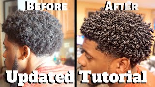 Mens Curly Hair Tutorial pt2  Define Curls Natural Hair [upl. by Einnaej]